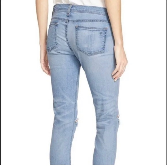 Rag and Bone Ripped Knee Skinny Jeans - Picture 2 of 7